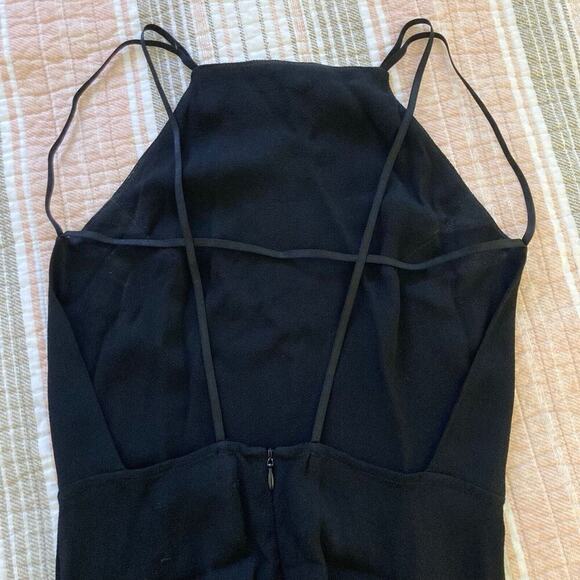Reformation Black Open Back Midi Dress Strappy Classic Size 0 - XS - Picture 10 of 11